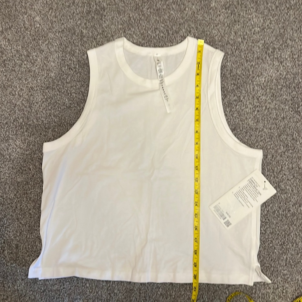 Lululemon classic fit cotton blend tank NWTs